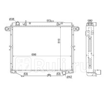 TY0009-100 - Радиатор охлаждения (SAT) Lexus LX 470 (1998-2007)