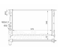 SG-RN0019 - Радиатор охлаждения (SAT) Renault Clio (1990-1998)