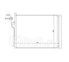 ST-BM55-394-0 - Радиатор кондиционера (SAT) BMW F01/02 (2008-2015)