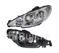 ST-550-1121L-LD-EM - Фара левая (SAT) Peugeot 206 (1998-2003)