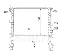 FD0002 - Радиатор охлаждения (SAT) Ford Focus 1 (1998-2001)