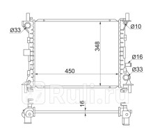 FD0002 - Радиатор охлаждения (SAT) Ford Focus 1 (1998-2001)