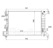 CV0011 - Радиатор охлаждения (SAT) Chevrolet Aveo T300 (2011-2015)