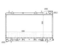 SB0004-SG5-2R - Радиатор охлаждения (SAT) Subaru Forester SG (2002-2008)