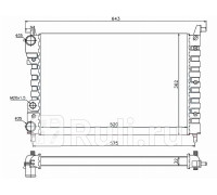 FI0004 - Радиатор охлаждения (SAT) Fiat Palio (1996-2004)