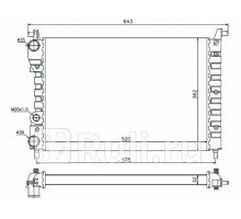 FI0004 - Радиатор охлаждения (SAT) Fiat Palio (1996-2004)