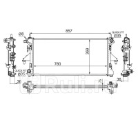 PG0009-06-1 - Радиатор охлаждения (SAT) Peugeot Boxer 3 (2006-2014)
