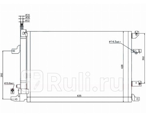 ST-VL10-394-A0 - Радиатор кондиционера (SAT) Volvo S60 (2004-2009)