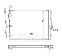 BW0010-07-D - Радиатор охлаждения (SAT) BMW E71 (2007-2014)