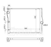 BW0010-07-D - Радиатор охлаждения (SAT) BMW X5 E70 (2006-2010)