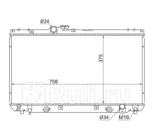 TY00055 - Радиатор охлаждения (SAT) Lexus IS 200 (1999-2005)