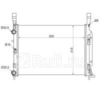 RN0006-2 - Радиатор охлаждения (SAT) Renault Kangoo 2 (2008-2013)