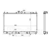 MC00088-2R - Радиатор охлаждения (SAT) Mitsubishi Outlander CU (2002-2008)