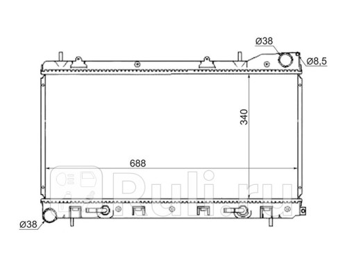 SB0001-T - Радиатор охлаждения (SAT) Subaru Forester SF (1997-2002)