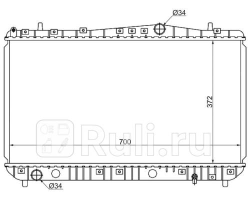 DW0004-MT - Радиатор охлаждения (SAT) Chevrolet Lacetti седан/универсал (2004-2013)
