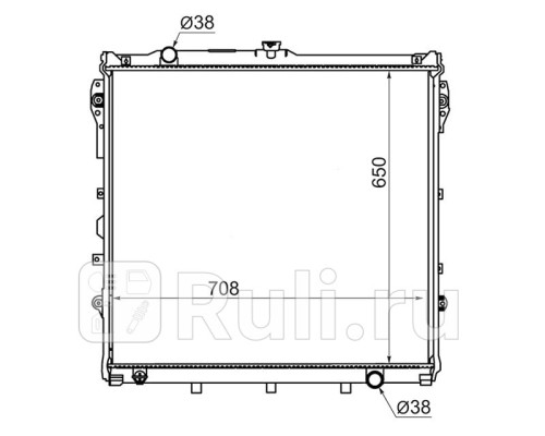 TY0009-URK50 - Радиатор охлаждения (SAT) Toyota Tundra (2013-2021)