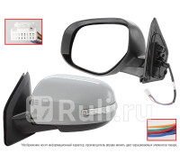 ST-16-0065 - Зеркало левое (SAT) Mitsubishi Outlander XL рестайлинг (2010-2012)