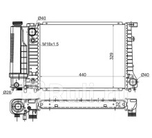 BW0003 - Радиатор охлаждения (SAT) BMW E34 (1988-1996)
