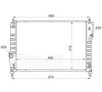 CH0008-1.2 - Радиатор охлаждения (SAT) Chevrolet Aveo T255 (2008-2011)