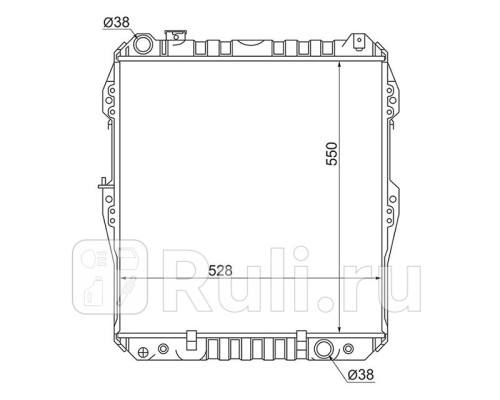 ST-10-0031 - Радиатор охлаждения (SAT) Toyota 4Runner 130 (1992-1995)