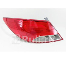 121-1910L3U - Фонарь левый задний в крыло (DEPO) Hyundai Solaris 1 рестайлинг (2014-2017)