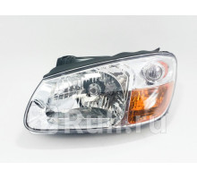 123-1101L-LD-E1 - Фара левая (DEPO) Kia Cerato 1 LD рестайлинг (2007-2008)