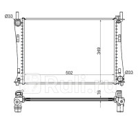 SG-FD0008-R - Радиатор охлаждения (SAT) Ford Fiesta 5 (2002-2005)