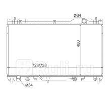 TY0003-MCV30 - Радиатор охлаждения (SAT) Toyota Solara (2003-2009)