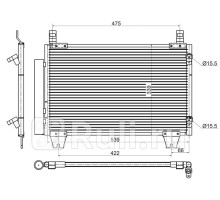 ST-TYA2-394-A0 - Радиатор кондиционера (SAT) Toyota Yaris (2005-2012)