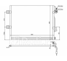 ST-MD47-394-0 - Радиатор кондиционера (SAT) Mercedes W221 (2005-2013)