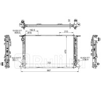 AD0009 - Радиатор охлаждения (SAT) Audi A4 B8 (2007-2011)