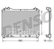 DRM47017 - Радиатор охлаждения (DENSO) Suzuki Grand Vitara (2005-2015)