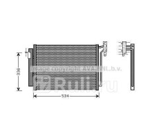 bw5281d - Радиатор кондиционера (AVA) BMW X5 E53 (1999-2003)