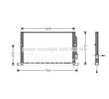 fd5302 - Радиатор кондиционера (AVA) Ford Mondeo 3 (2000-2007)