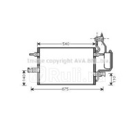 ol5349d - Радиатор кондиционера (AVA) Opel Meriva A (2003-2010)