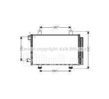 sz5090d - Радиатор кондиционера (AVA) Suzuki SX4 (2006-2014)