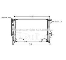 bw2145 - Радиатор охлаждения (AVA) BMW E34 (1988-1996)