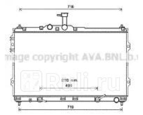 hya2402 - Радиатор охлаждения (AVA) Hyundai Starex (2007-2018)