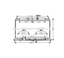 ka2078 - Радиатор охлаждения (AVA) Kia Rio 2 (2005-2011)