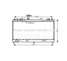 mz2224 - Радиатор охлаждения (AVA) Mazda 6 GG (2002-2008)