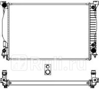 30611007 - Радиатор охлаждения (SAKURA) Audi A6 C5 (2001-2004)