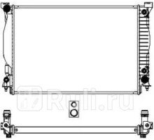 30611007 - Радиатор охлаждения (SAKURA) Audi A6 C5 (2001-2004)