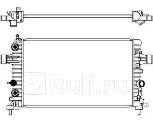 33511028 - Радиатор охлаждения (SAKURA) Opel Astra H (2004-2014)