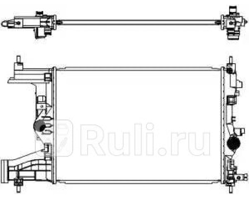 33511017 - Радиатор охлаждения (SAKURA) Opel Astra J (2009-2017)
