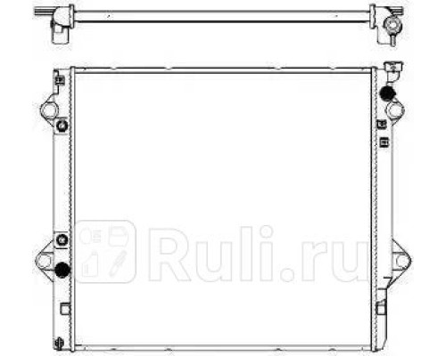 34611048 - Радиатор охлаждения (SAKURA) Toyota Land Cruiser Prado 120 (2002-2009)