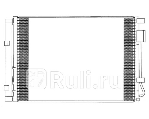52219812 - Радиатор кондиционера (SAKURA) Hyundai Solaris 1 (2010-2014)
