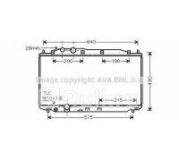 hd2187 - Радиатор охлаждения (AVA) Honda CR-V 3 рестайлинг (2009-2012)