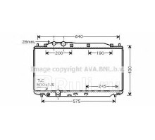 hd2187 - Радиатор охлаждения (AVA) Honda CR-V 3 рестайлинг (2009-2012)
