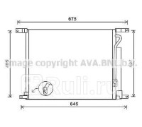 dwa5139d - Радиатор кондиционера (AVA) Chevrolet Aveo T255 (2008-2011)