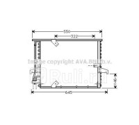 BW5180 - Радиатор кондиционера (AVA) BMW E36 (1990-2000)